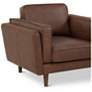 Brooklyn 40.75" Wide Dark Brown Accent Chair