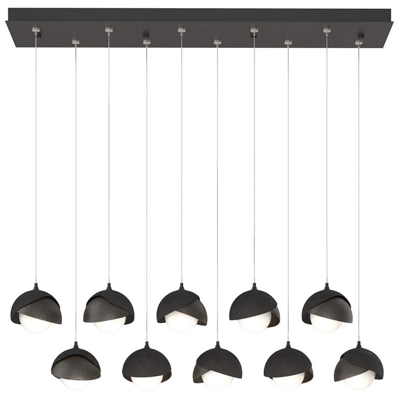 Image 1 Brooklyn 44.5" Black & Oil Rubbed Bronze Rectangular Long 2-Shade