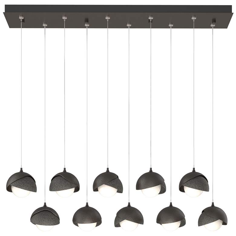 Image 1 Brooklyn 44.5" Oil Rubbed Bronze & Iron Rectangular Long 2-Shade P
