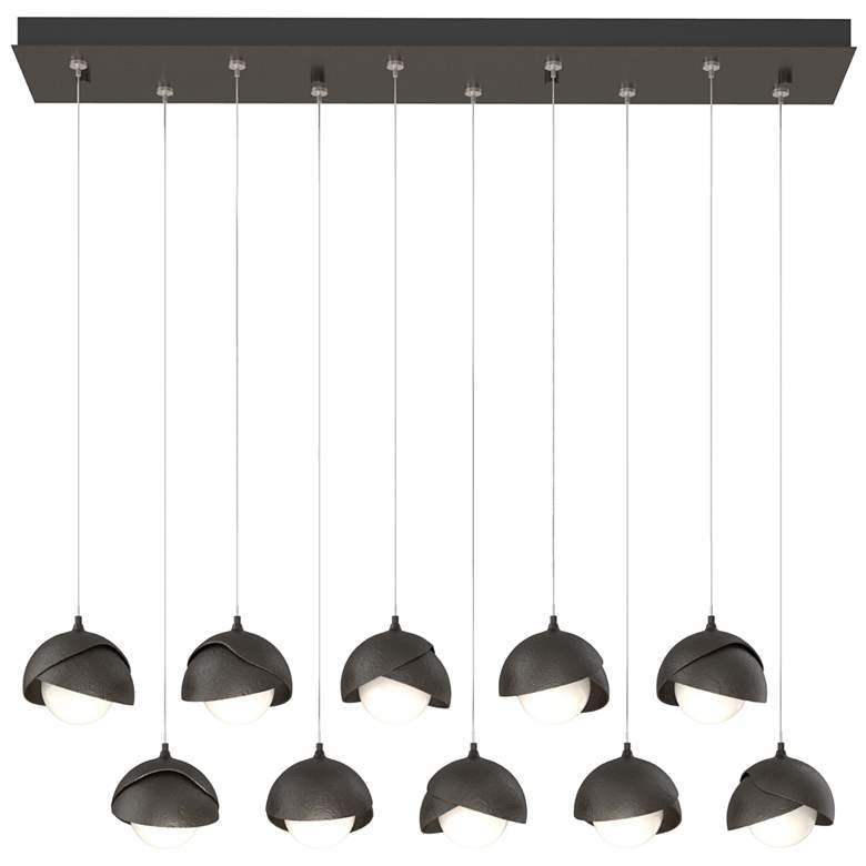 Image 1 Brooklyn 44.5" Oil Rubbed Bronze Rectangular Long 2-Shade Pendant