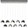 Brooklyn 44.5" Platinum & Rubbed Bronze Rectangular Long 2-Shade P