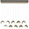Brooklyn 44.5"W 10-Light Double Rectangular White and Gold Standard Pe