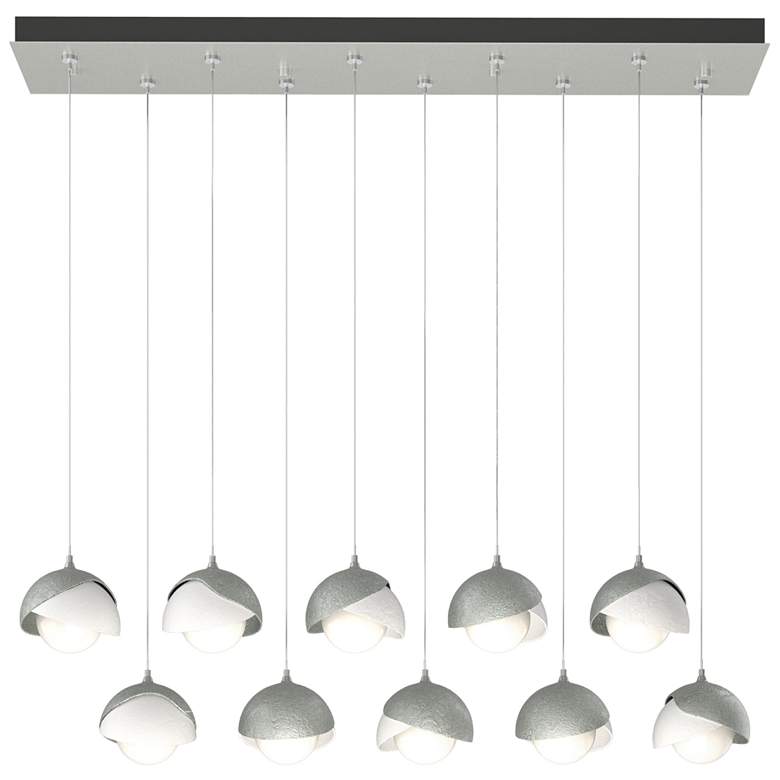 Image 1 Brooklyn 44.5"W 10-Light White Accented Double Rectangular Standard Pe