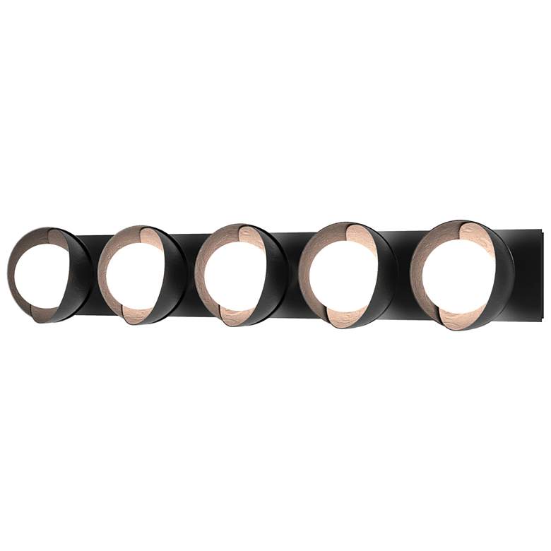 Image 1 Brooklyn 5-Light Sconce - Black - Black - Opal Glass