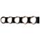 Brooklyn 5-Light Sconce - Black - Black - Opal Glass