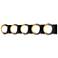 Brooklyn 5-Light Sconce - Black - Modern Brass - Opal Glass