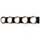 Brooklyn 5-Light Sconce - Black - Oil Rubbed Bronze - Opal Glass