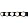 Brooklyn 5-Light Sconce - Black - Platinum - Opal Glass