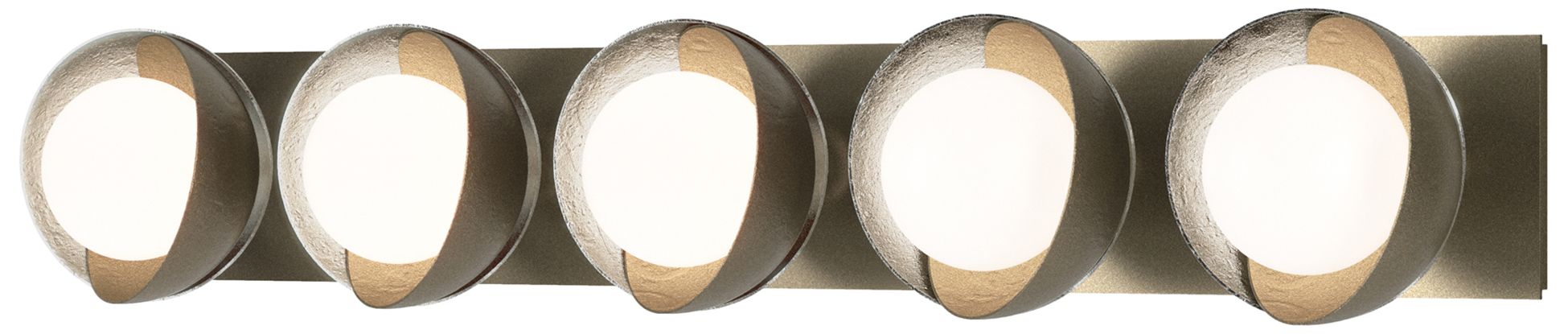 Brooklyn 5-Light Sconce - Gold - Sterling - Opal Glass - Made to Order