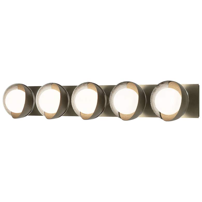 Image 1 Brooklyn 5-Light Sconce - Gold - Sterling - Opal Glass