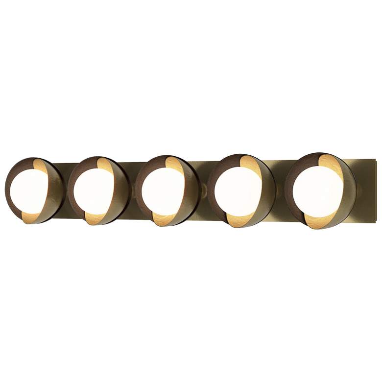 Image 1 Brooklyn 5-Light Sconce - Modern Brass - Oil Rubbed Bronze - Opal Glass