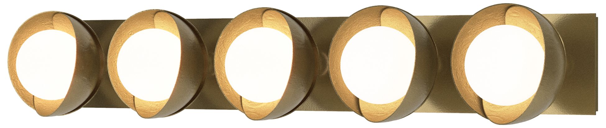 Brooklyn 5-Light Sconce - Modern Brass - Opal Glass - Made to Order