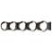 Brooklyn 5-Light Sconce - Platinum - Oil Rubbed Bronze - Opal Glass