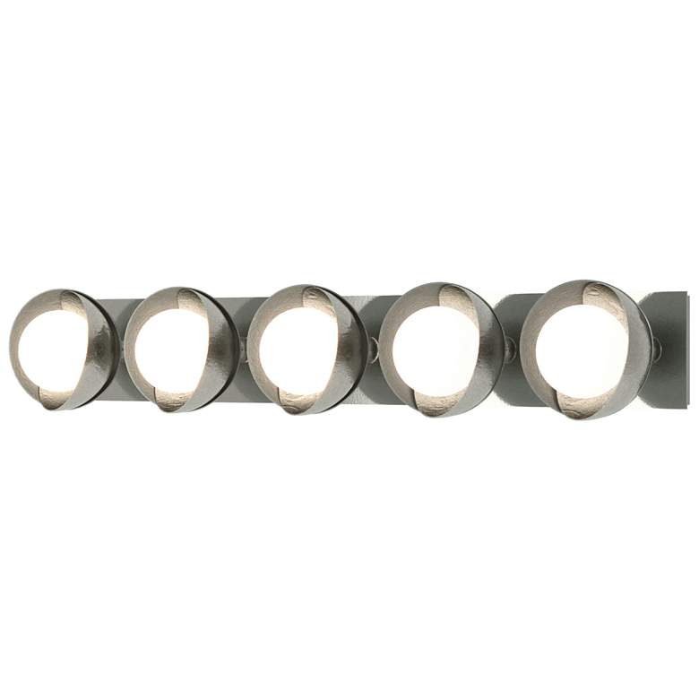 Image 1 Brooklyn 5-Light Sconce - Sterling - Platinum - Opal Glass