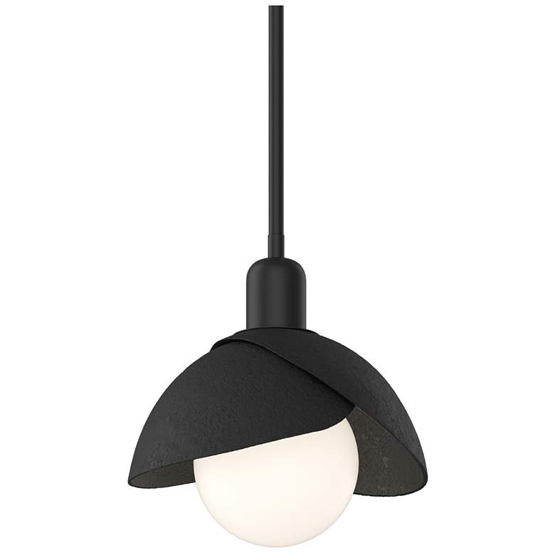Image 1 Brooklyn 9.4" Wide Black Mini Pendant With Double Shade