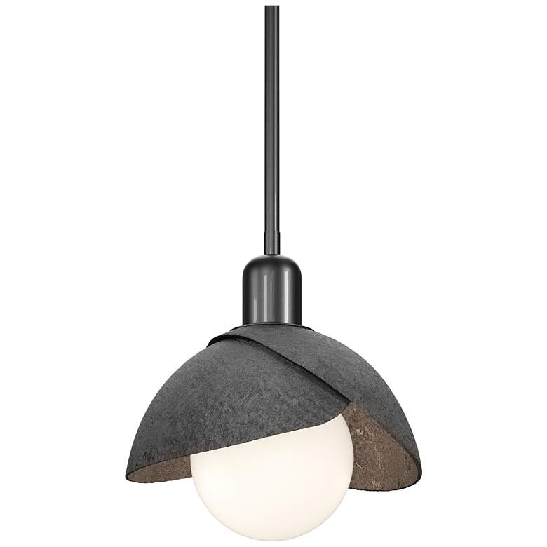 Image 1 Brooklyn 9.4" Wide Ink Mini Pendant With Double Shade