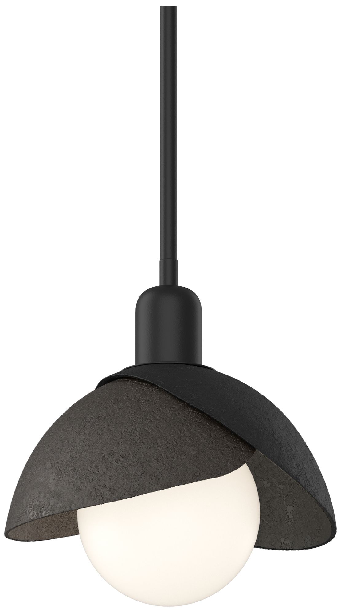 Brooklyn 9" Wide Black Mini Pendant w/ Oil Rubbed Bronze