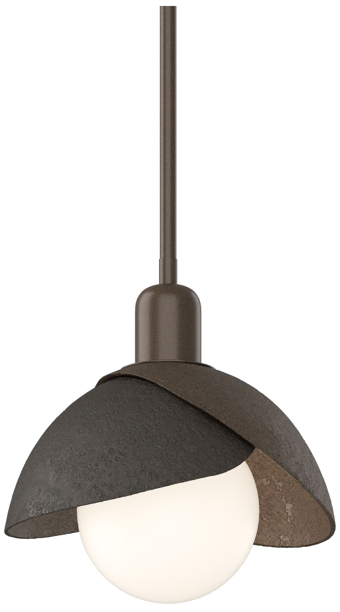 Brooklyn 9" Wide Bronze Mini Pendant w/ Oil Rubbed Bronze