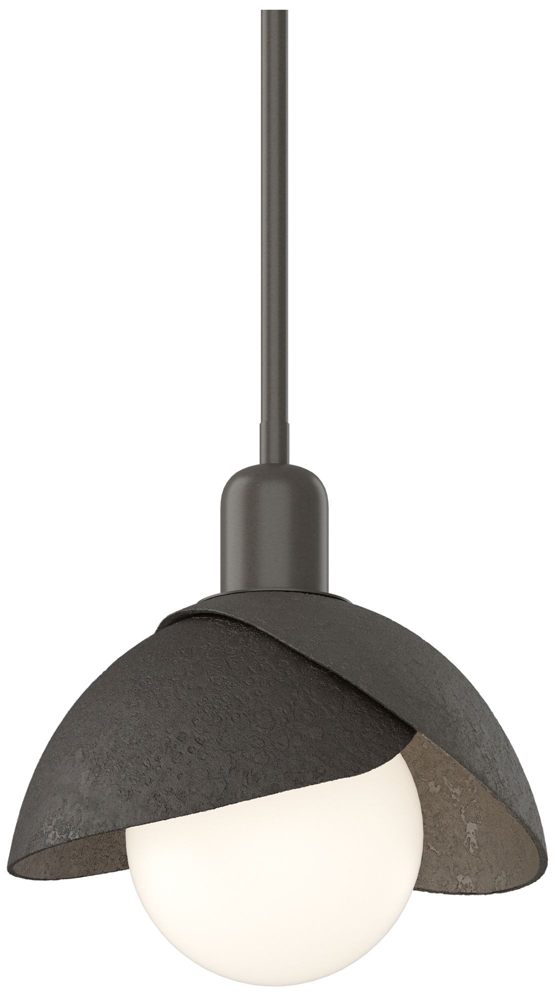 Brooklyn 9" Wide Dark Smoke Mini Pendant w/ Oil Rubbed Bronze