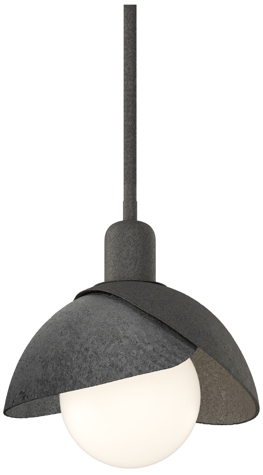 Brooklyn 9" Wide Natural Iron Mini Pendant w/ Ink