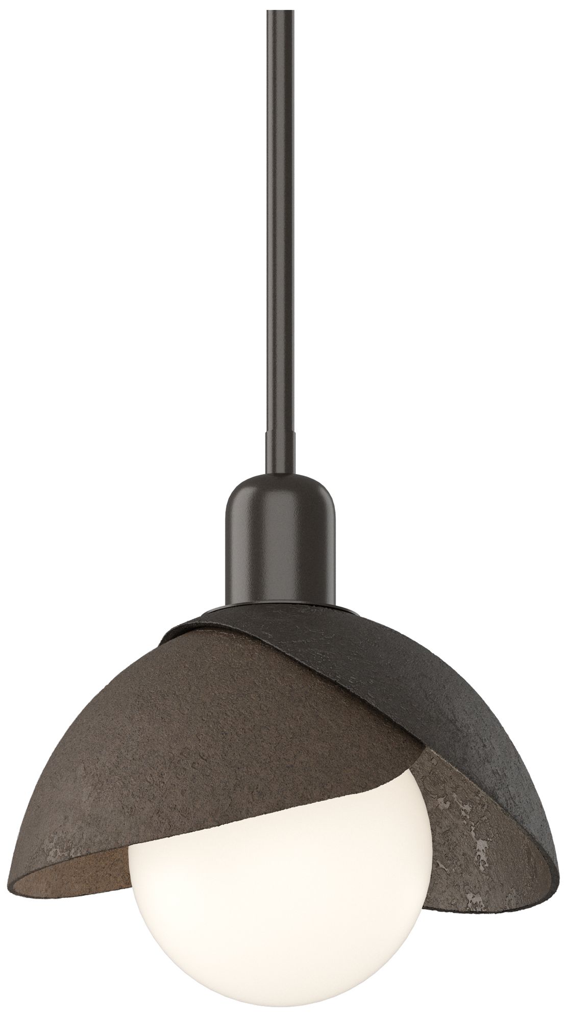 Brooklyn 9" Wide Oil Rubbed Bronze Mini Pendant w/ Bronze