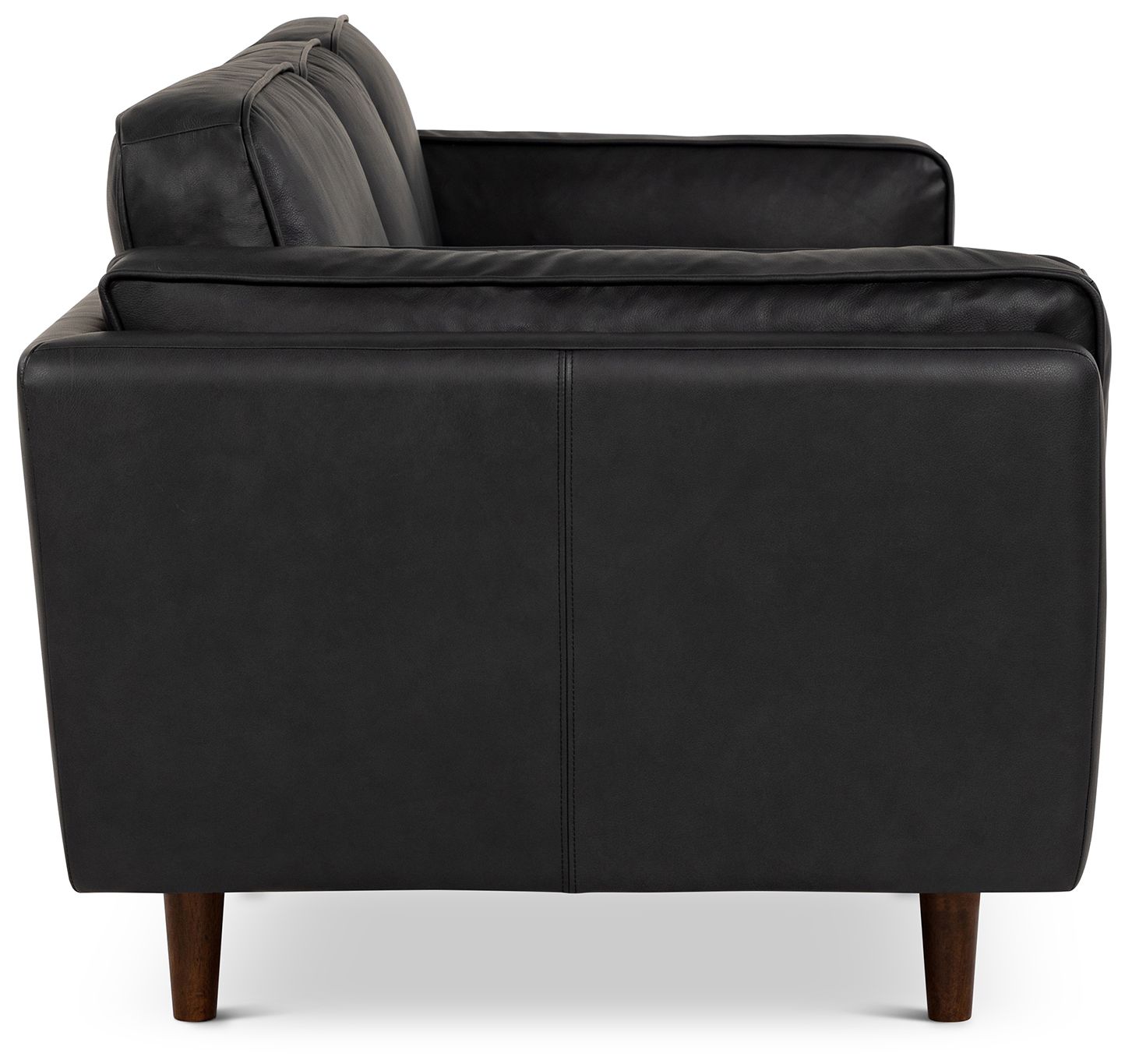 Image 6 Brooklyn 90" Wide Black Sofa more views