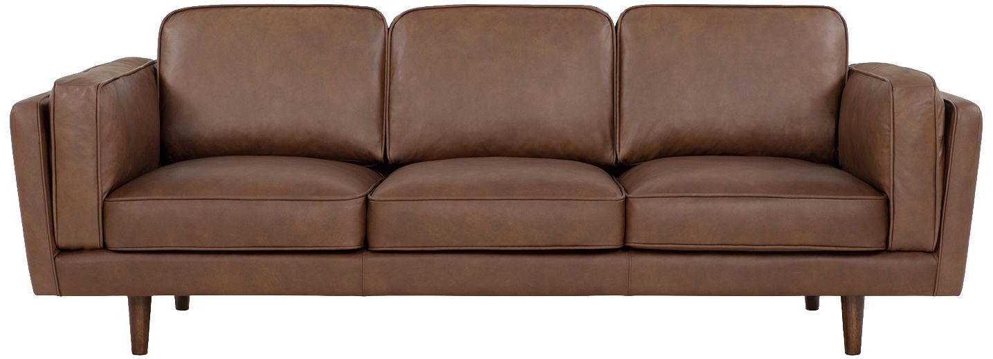 Image 2 Brooklyn 90" Wide Dark Brown Sofa