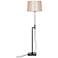 Brooklyn Black and Polished Nickel Adjustable Floor Lamp