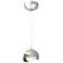 Brooklyn Double Shade Mini Pendant - Platinum - Bronze - Opal Glass