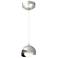Brooklyn Double Shade Mini Pendant - Platinum - Rubbed Bronze - Opal Glass