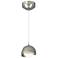 Brooklyn Double Shade Mini Pendant - Sterling - Sterling - Opal Glass