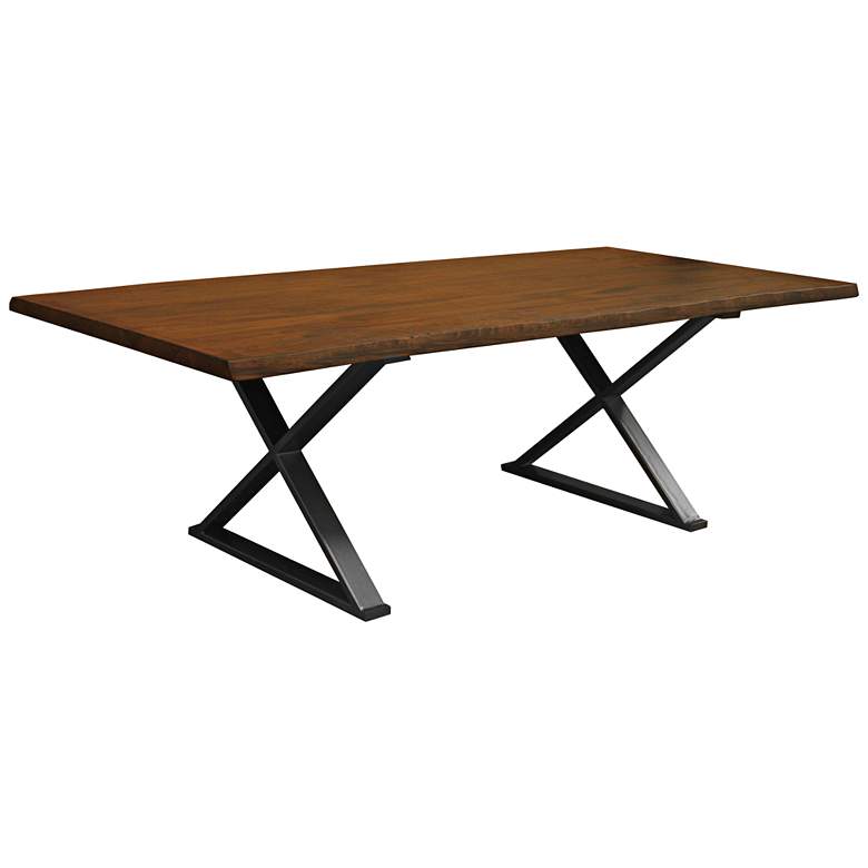 Image 1 Brooklyn Large Cognac Live Edge Dining Table