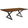 Brooklyn Large Cognac Live Edge Dining Table
