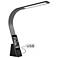 Brooklyn Mighty Bright Lux LED and USB Desk Lamp in Black