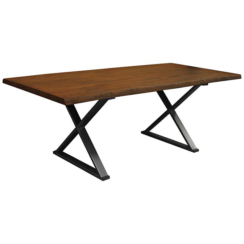 Image 1 Brooklyn Small Cognac Live Edge Dining Table