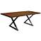 Brooklyn Small Cognac Live Edge Dining Table