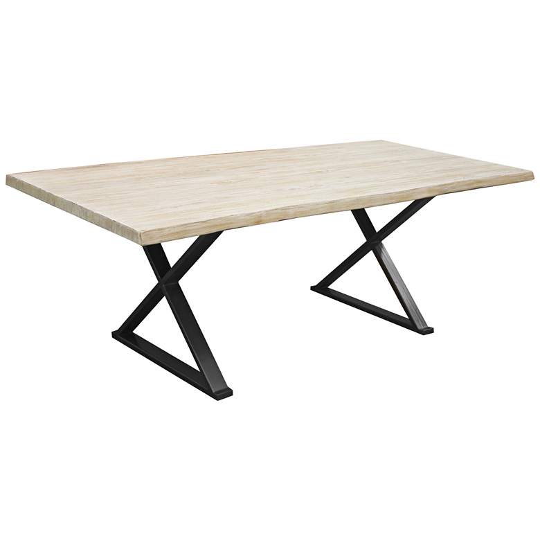 Image 1 Brooklyn Small White Live Edge Dining Table