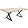 Brooklyn Small White Live Edge Dining Table