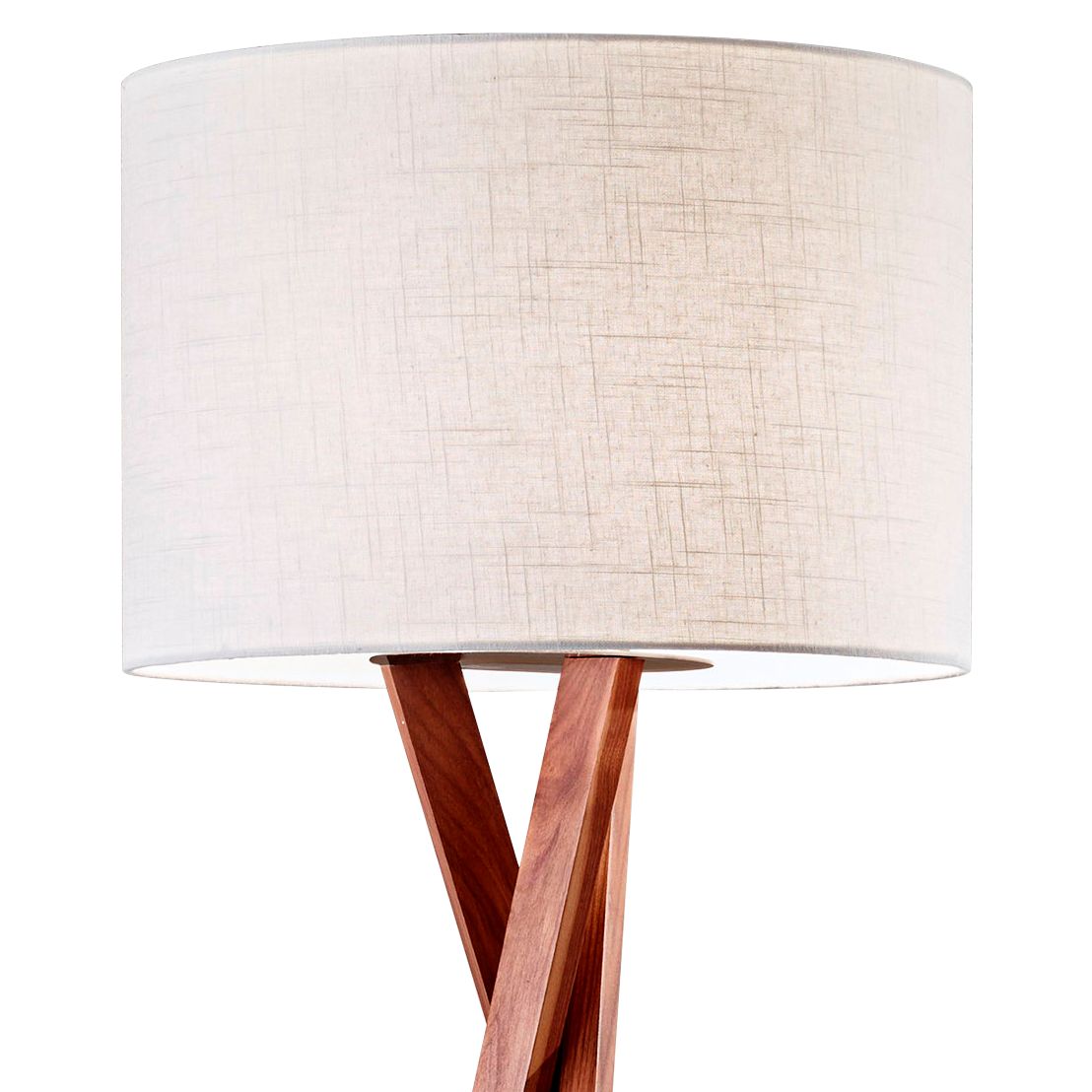 Image 3 Brooklyn Walnut Wood Tripod Floor Lamp more views