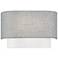 Brookmeade 2 Light ADA Sconce with Gray and White Shades