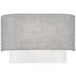 Brookmeade 2 Light ADA Sconce with Gray and White Shades