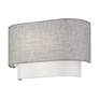 4_Brookmeade 2 Light ADA Sconce with Gray and White Shades more views