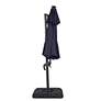 Brooks 10-Foot Blue Solar LED Double Top Cantilever Umbrella
