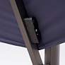 Brooks 10-Foot Blue Solar LED Double Top Cantilever Umbrella
