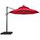 Brooks 10-Foot Red Solar LED Double Top Cantilever Umbrella