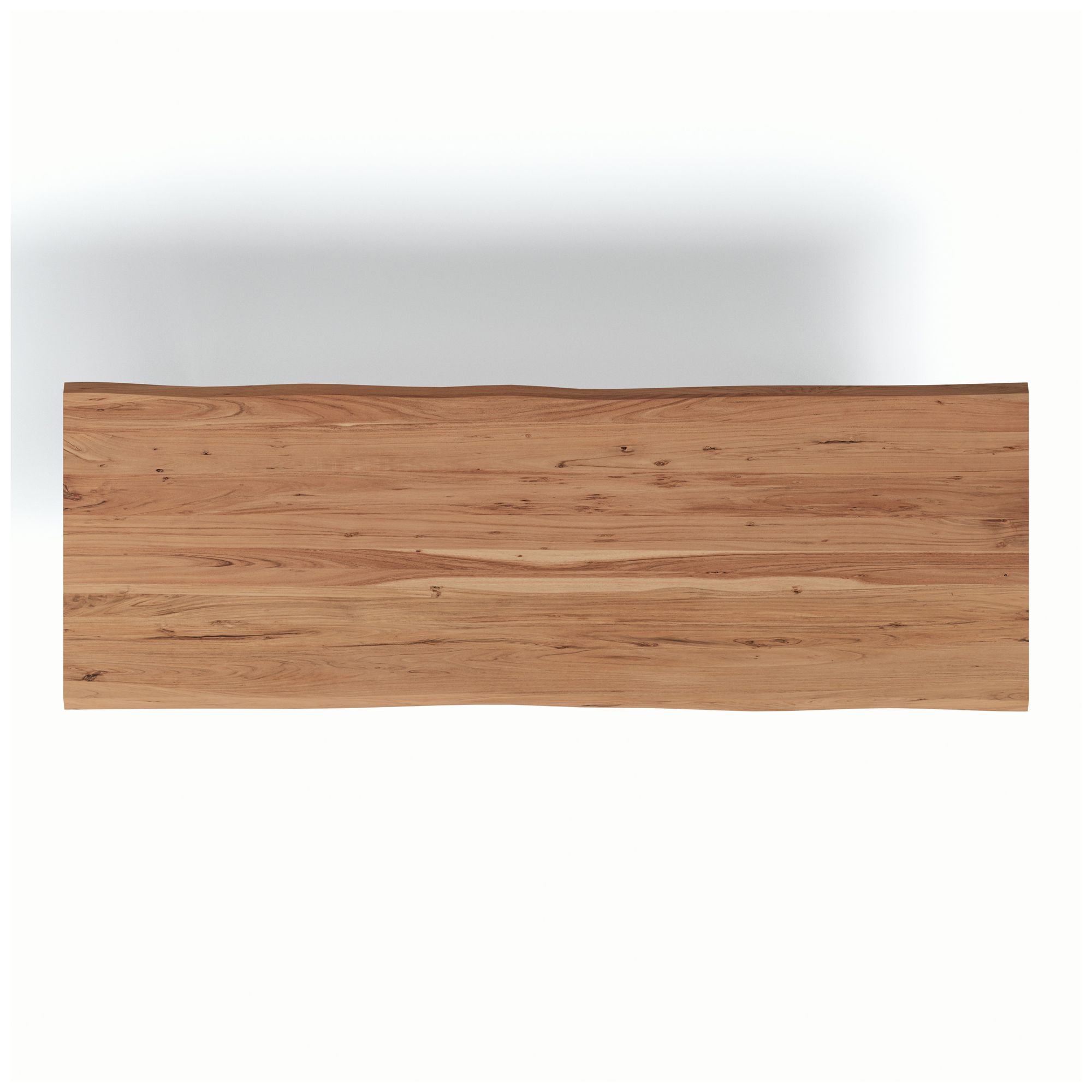 Brooks 116" Wide Teak, Clear Rectangular Dining Table