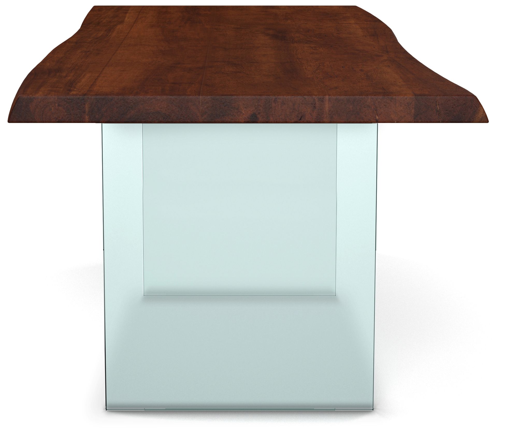 Image 2 Brooks 79" Wide Americano, Clear Rectangular Dining Table more views