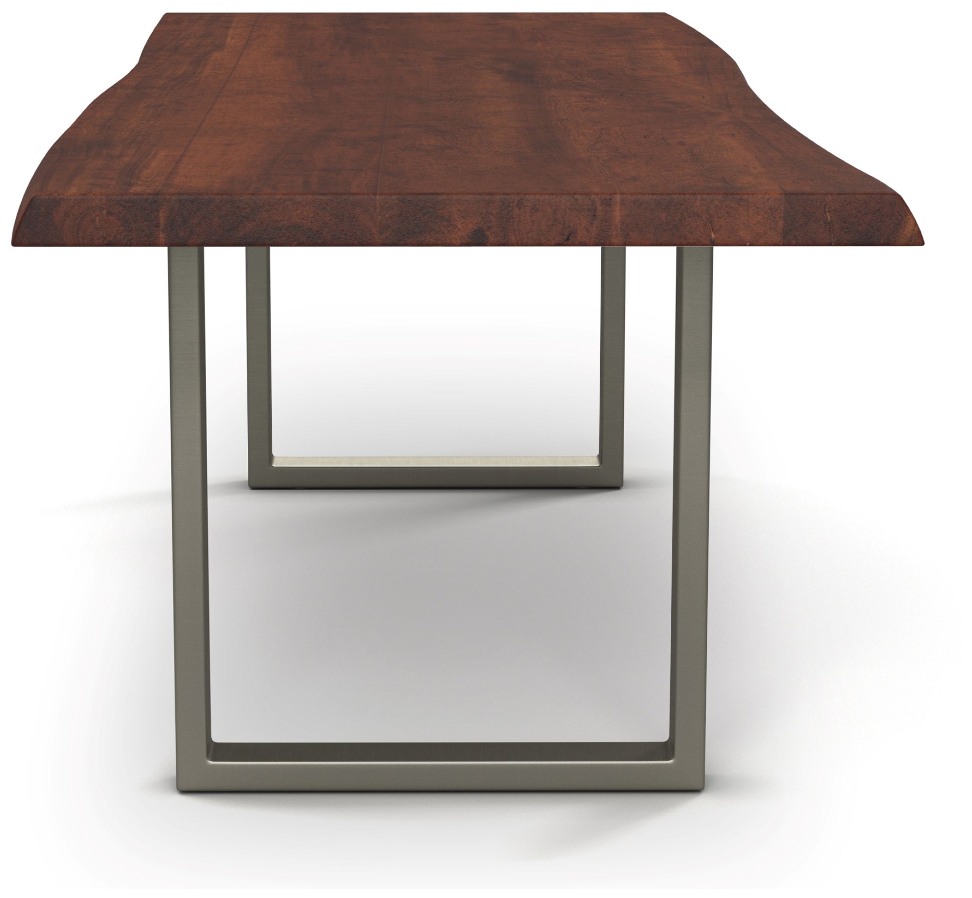 Image 2 Brooks Dining Table U Base 40" x 79" Americano Top Pewter Base more views