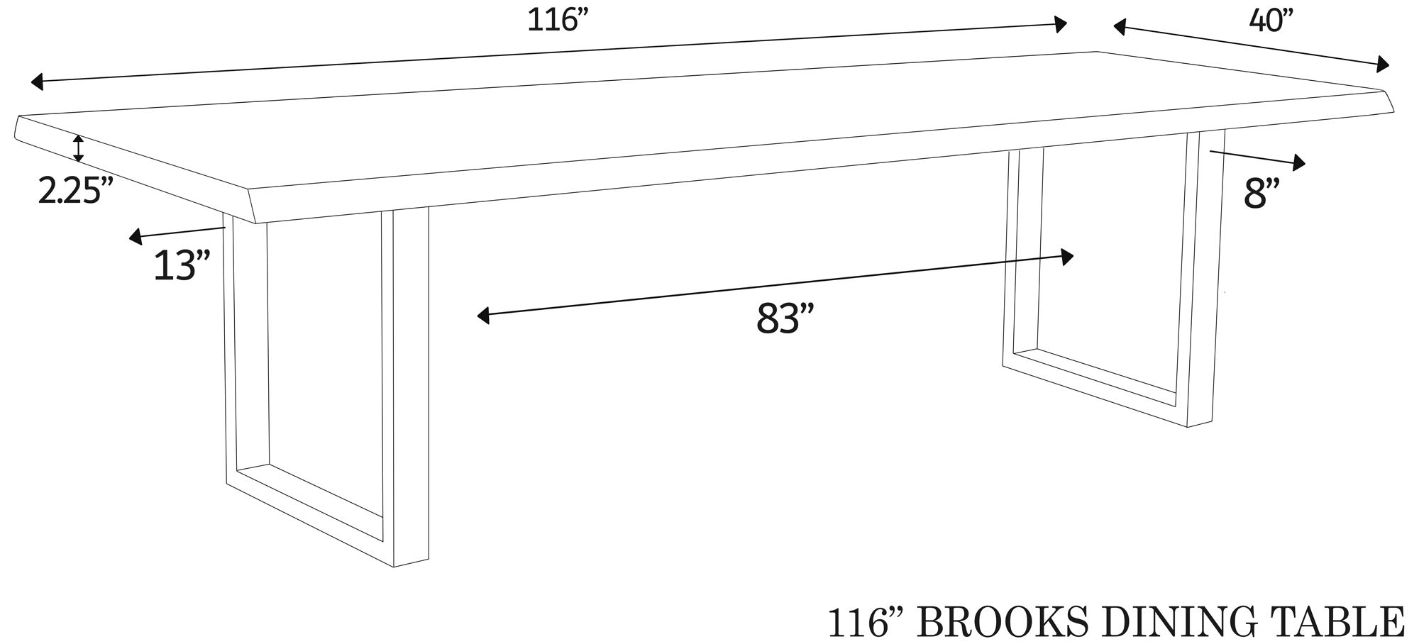 Image 4 Brooks Dining Table U Base 40"x116" Sandblast Grey Top Brass Base more views