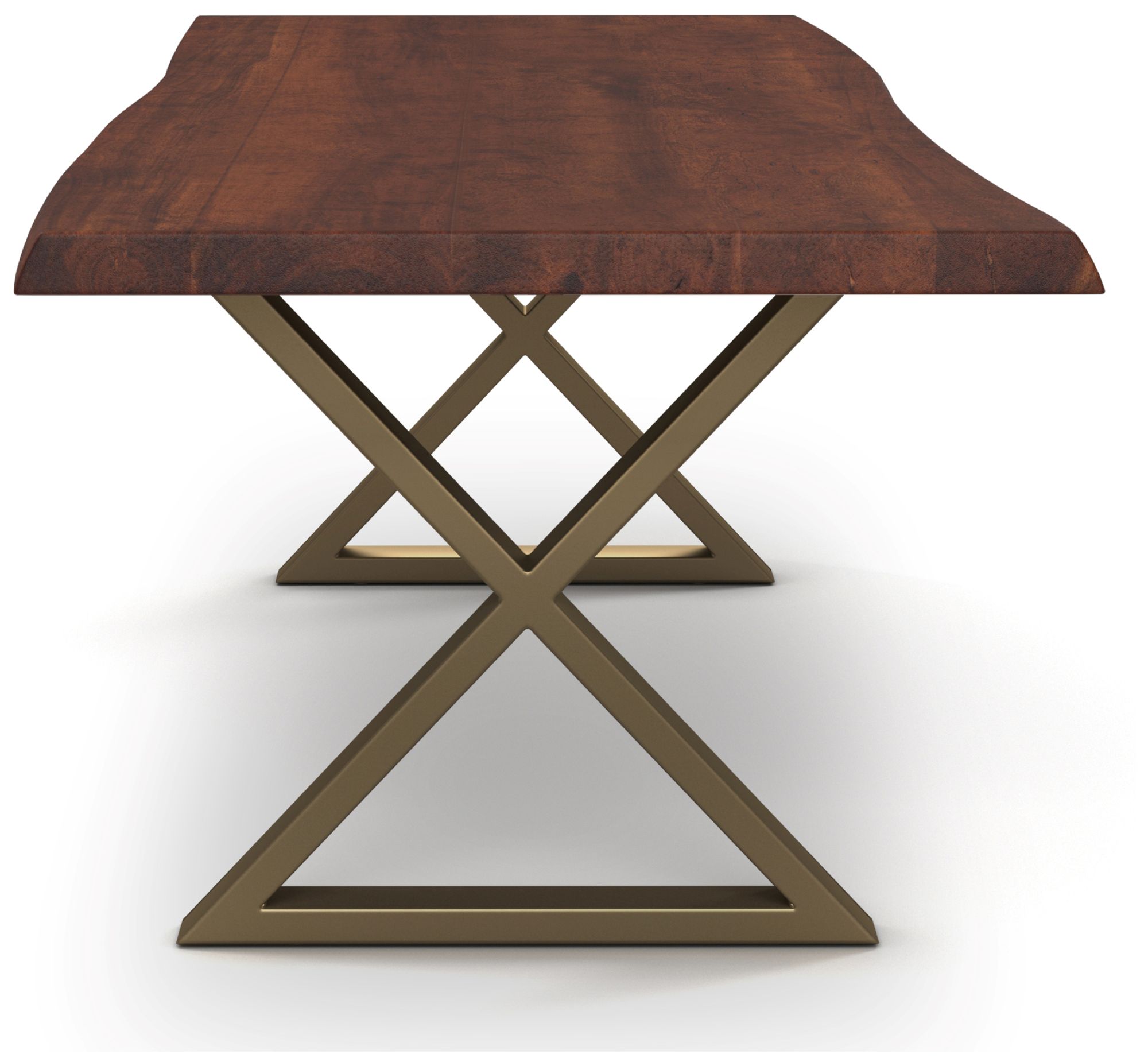 Image 2 Brooks Dining Table U Base 40" x 92" Americano Top Pewter Base more views